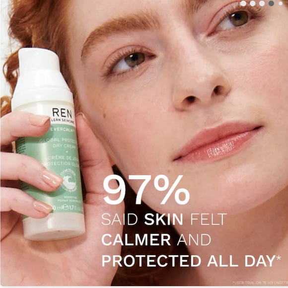 💛 5/$25 NWT REN Skincare Evercalm Global Protection Day Cream travel size 15 mL - Picture 3 of 5
